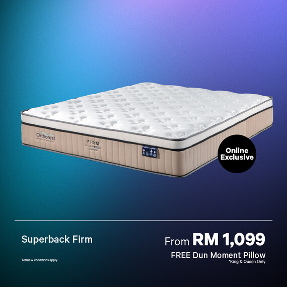 [Online Exclusive] Orthorest SuperBack Firm Mattress